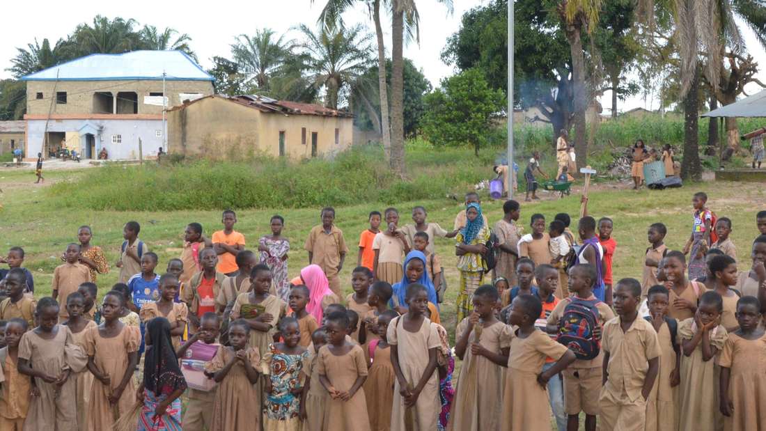 Kpangalam, Sokodé: over 50 children equipped for the new school year